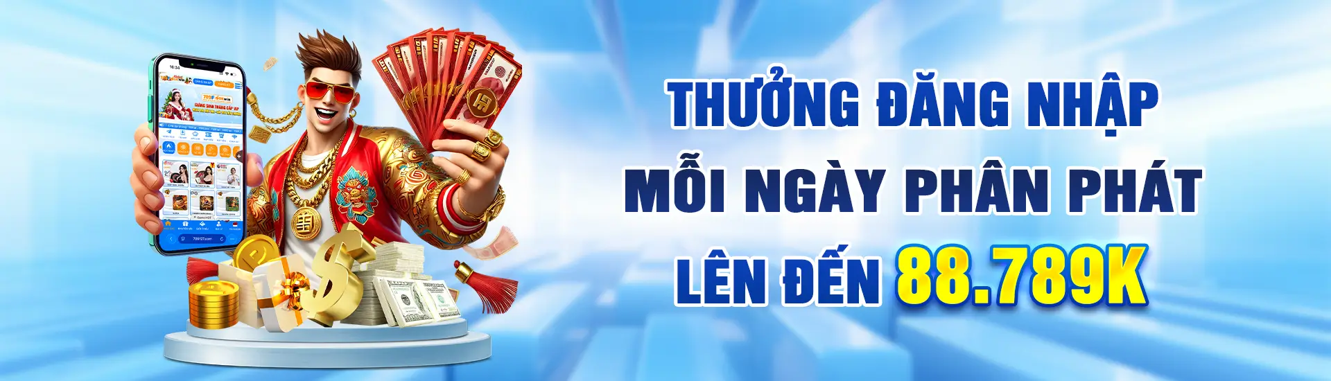 789f24 Đăng nhập mỗi ngày nhận thưởng đến 88.789k
